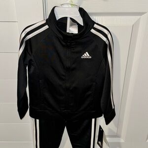 Adidas Black and White Athletic Jacket
